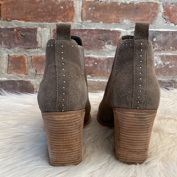 Marc Fisher Bellie Studded Suede Pull-on Booties, Size 10 - Picture 13 of 16